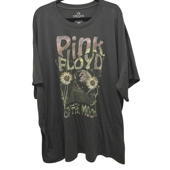 TORRID Pink Floyd Oversized Fit Cotton Tunic Womens Graphic Tee Size 4X Gray - Picture 1 of 6
